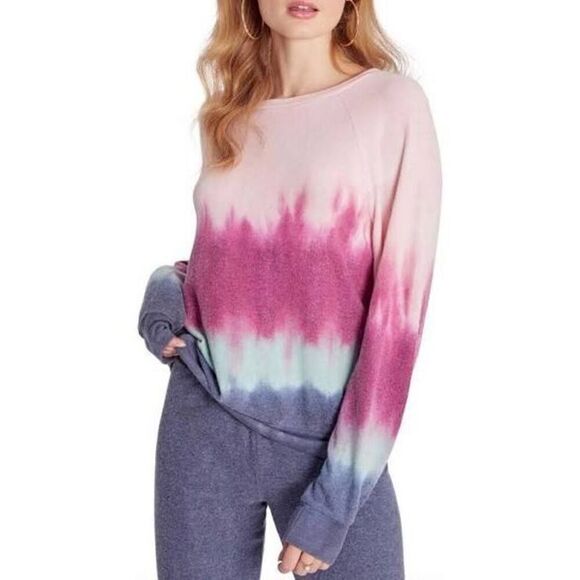 New. WILDFOX pink, purple and blue beach jumper sweatshirt. Retails $98 medium - Picture 4 of 8